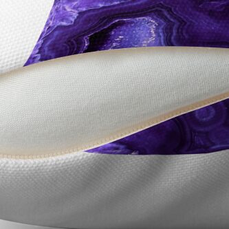 Alternate view of Ultra Violet Agate Mineral Gemstone Throw Pillow