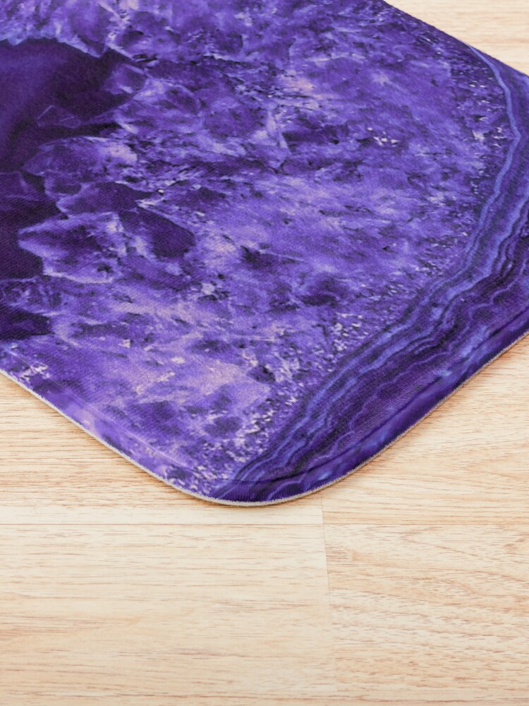 Alternate view of Ultra Violet Agate Mineral Gemstone Bath Mat