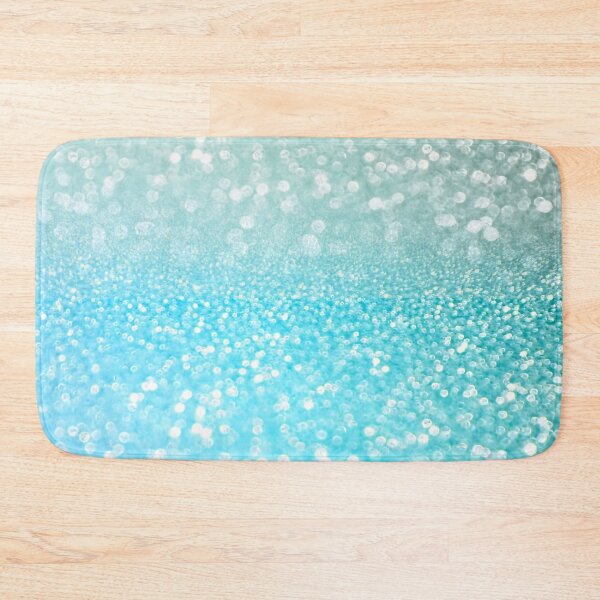 Item preview, Mermaid Ocean Blue Blush Faux Glitter designed and sold by MysticMarble.
