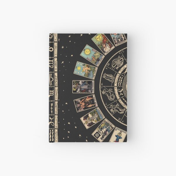 Wheel of the Zodiac, Astrology Chart & the Major Arcana Tarot Hardcover Journal