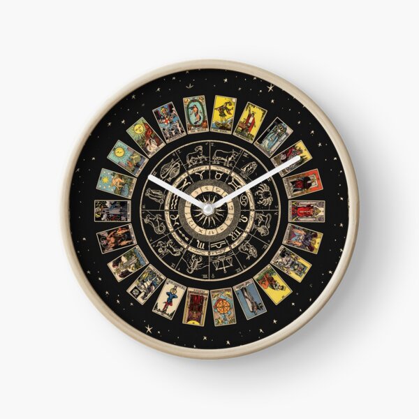Wheel of the Zodiac, Astrology Chart & the Major Arcana Tarot Clock