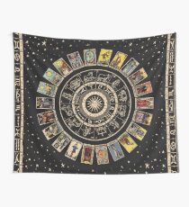 Rad des Tierkreises, der Astrologie-Karte u. Des Major Arcana Tarot Wandbehang