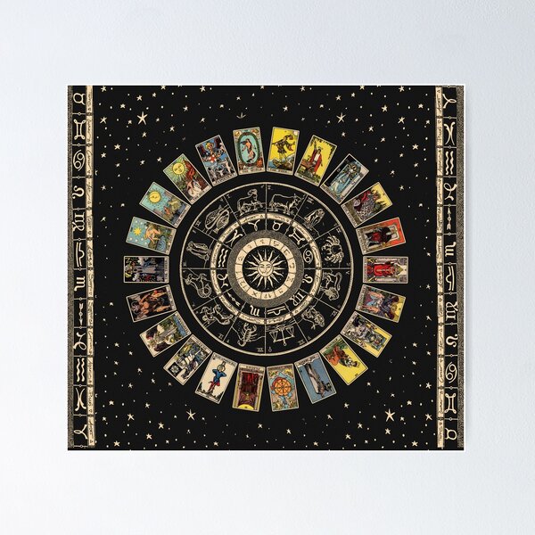 Item preview, Wheel of the Zodiac, Astrology Chart and the Major Arcana Tarot designed and sold by wildtribe.