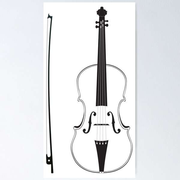 Item preview, Violin Silhouette designed and sold by AnnArtshock.