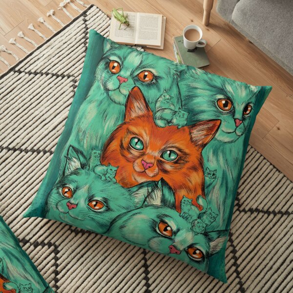 Kitty Madness Floor Pillow