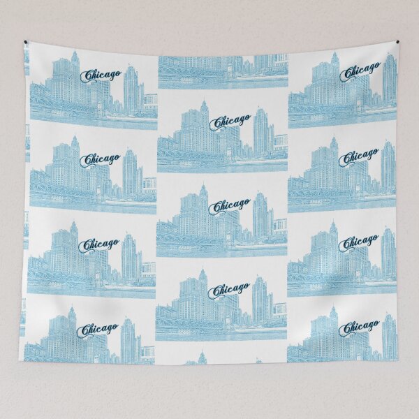Item preview, Chicago, Illinois, US - Chicago Skyline & Chicago River   designed and sold by leemcnut.