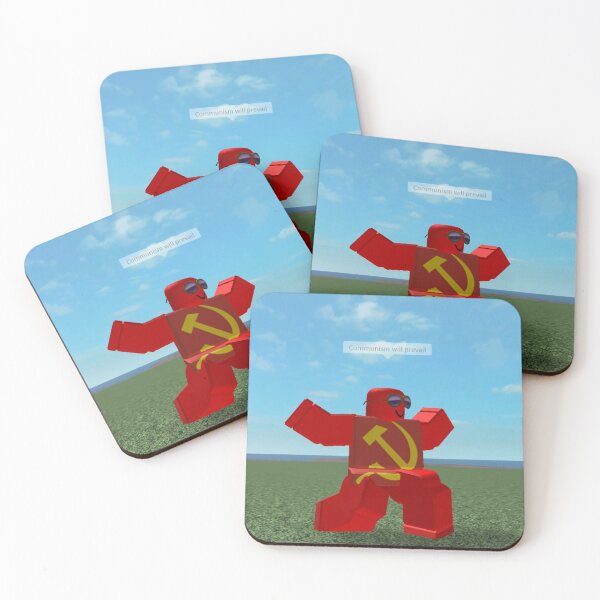 Communism Will Prevail Roblox Meme Coasters Set Of 4 By Thesmartchicken Redbubble - communism will prevail roblox meme laptop sleeve by thesmartchicken