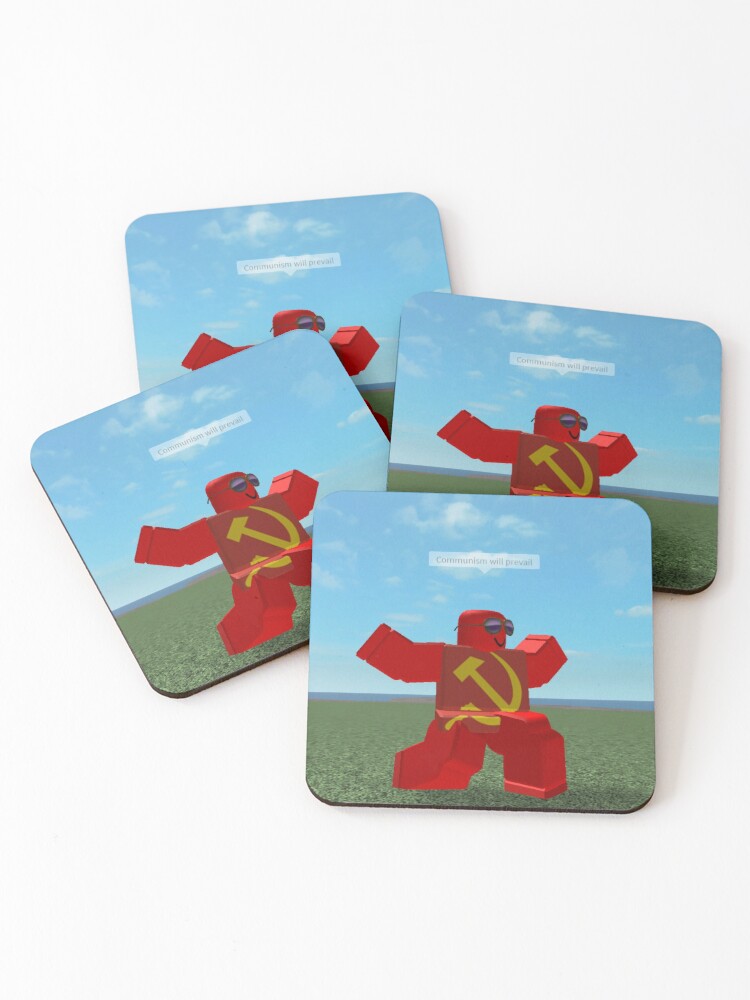 Communism Will Prevail Roblox Meme Coasters Set Of 4 By Thesmartchicken Redbubble - communism roblox