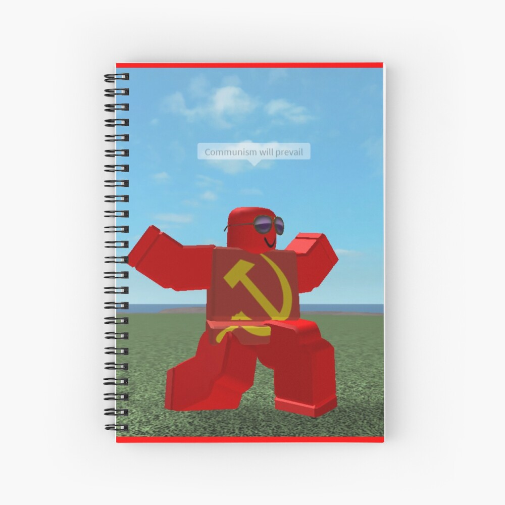 Communism Will Prevail Roblox Meme Spiral Notebook By