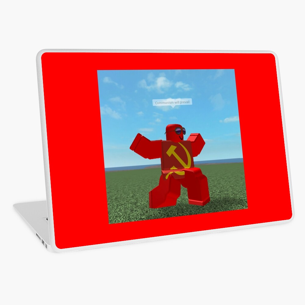 Communism Will Prevail Roblox Meme Laptop Skin By Thesmartchicken Redbubble - 73 best roblox images in 2019 roblox memes roblox funny