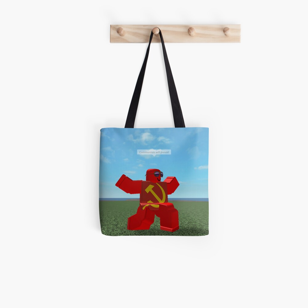 Communism Will Prevail Roblox Meme Tote Bag By Thesmartchicken Redbubble - communism will prevail roblox meme bath mat by thesmartchicken redbubble