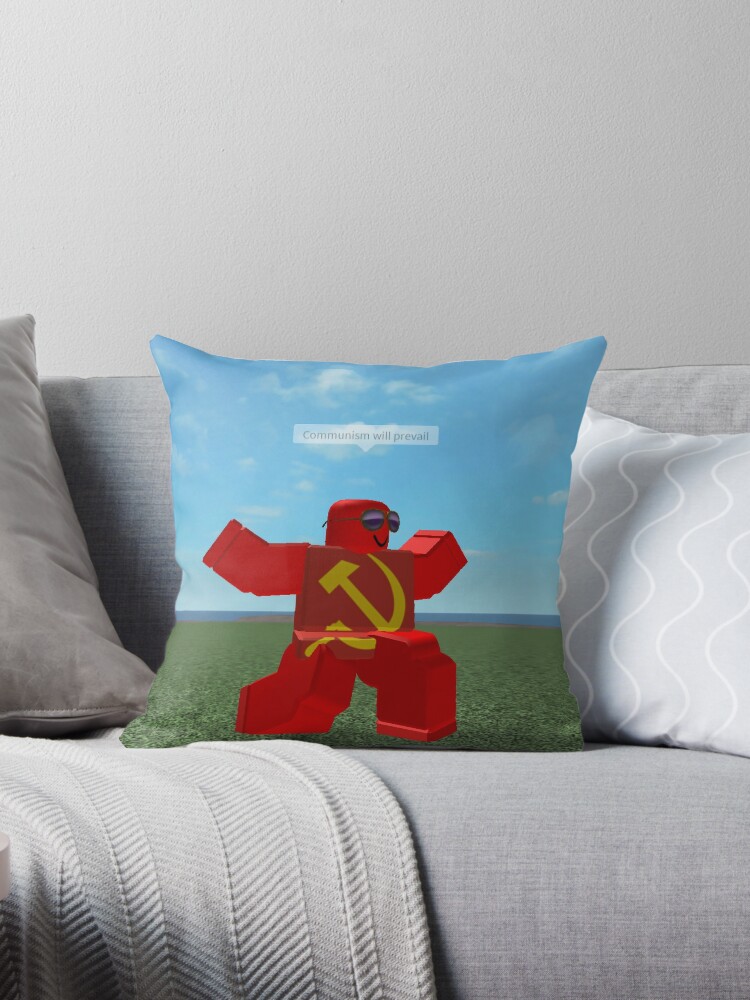 Cojin El Comunismo Prevalecera Meme De Roblox De Thesmartchicken Redbubble - el comunismo prevalecerá meme de roblox funda para portátil