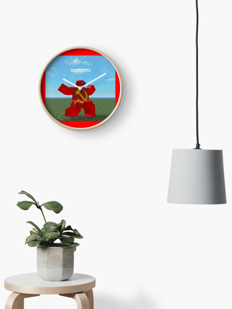 Communism Will Prevail Roblox Meme Clock By Thesmartchicken Redbubble - roblox wheels fall off roblox memes