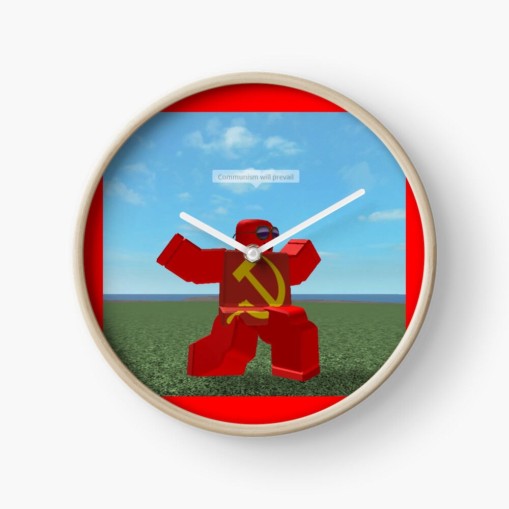 Communism Will Prevail Roblox Meme Clock By Thesmartchicken Redbubble - communism will prevail roblox meme canvas print