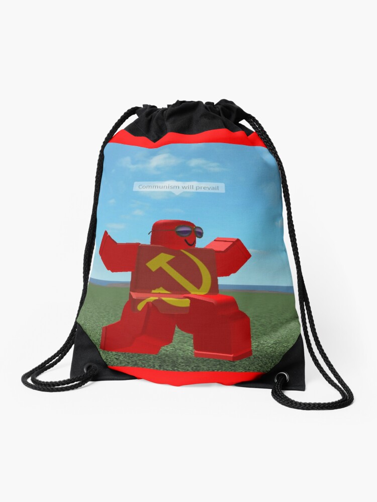 Communism Will Prevail Roblox Meme Drawstring Bag By Thesmartchicken Redbubble - communism will prevail roblox meme canvas print