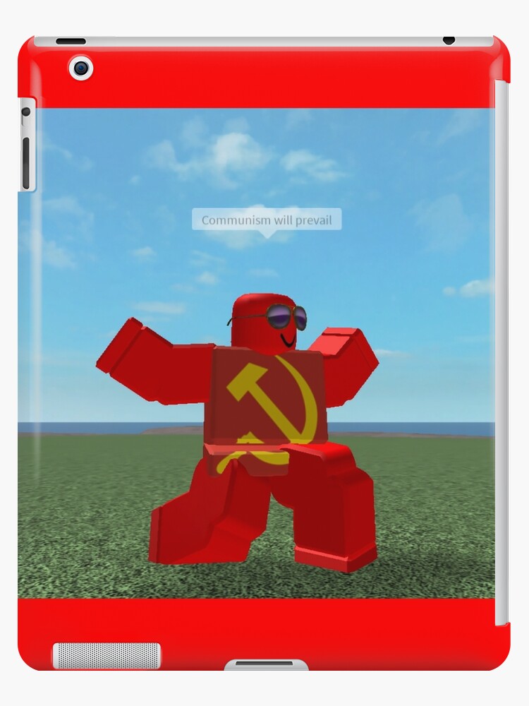 Communism Will Prevail Roblox Meme Ipad Case Skin By Thesmartchicken Redbubble - white and pink sky roblox