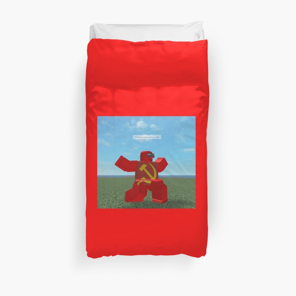 Communism Will Prevail Roblox Meme Duvet Cover By Thesmartchicken Redbubble - communism will prevail roblox meme duvet cover