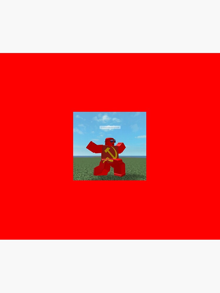 Communism Will Prevail Roblox Meme Duvet Cover By Thesmartchicken Redbubble - roblox communist flag