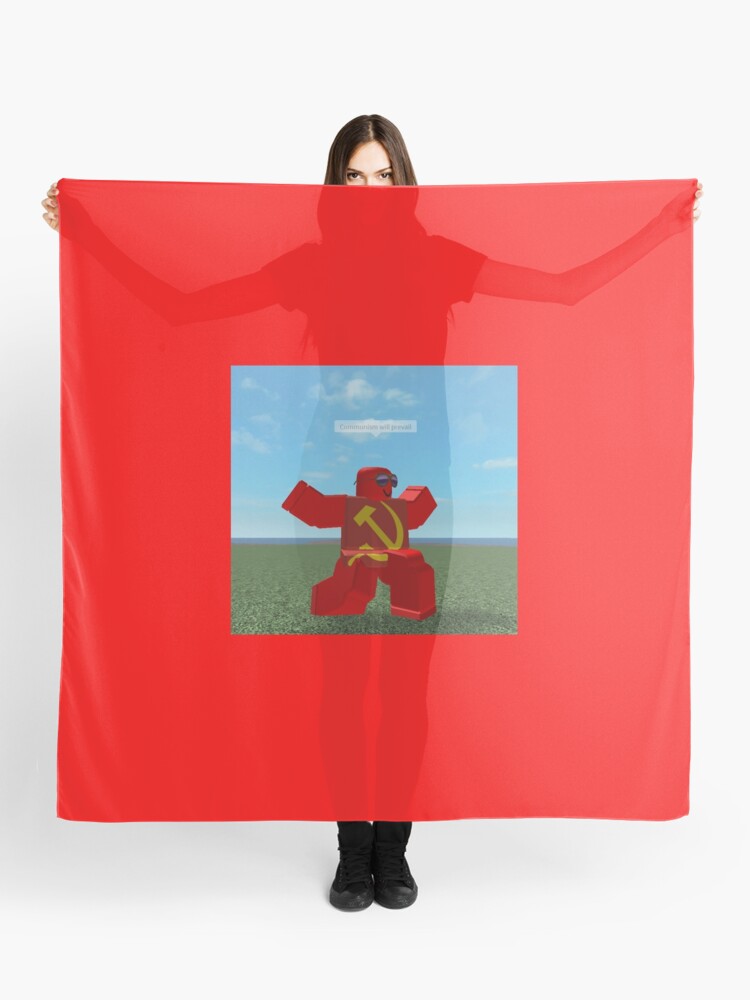 Communism Will Prevail Roblox Meme Scarf By Thesmartchicken Redbubble - roblox ussr pin