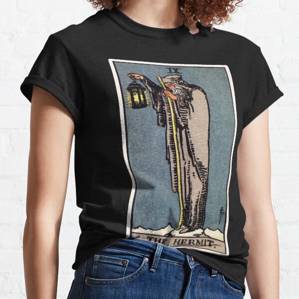 IX. The Hermit Tarot Card Classic T-Shirt