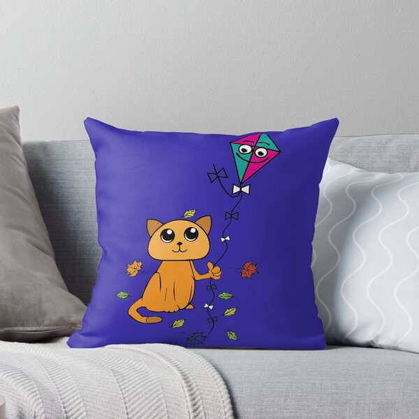 Item preview, Cat is flying kite in spring, autumn designed and sold by tarek25.