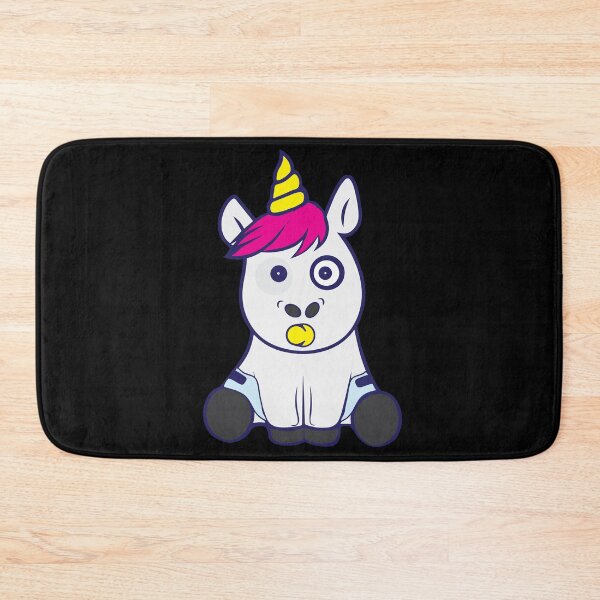 Item preview, Cute baby unicorn in diapers with pacifier designed and sold by tarek25.