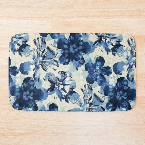 Item preview, Shibori Inspired Oversized Indigo Floral designed and sold by micklyn.
