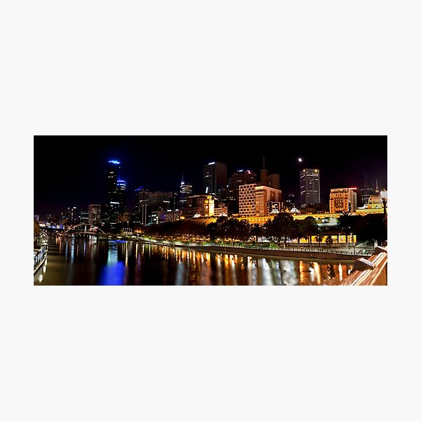 Item preview, The Yarra River - Central Melbourne at Night designed and sold by Jim Key.