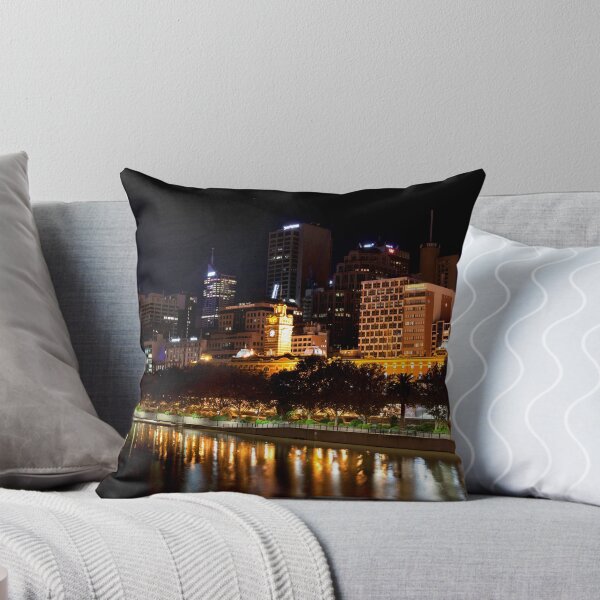 Item preview, The Yarra River - Central Melbourne at Night designed and sold by Jim Key.