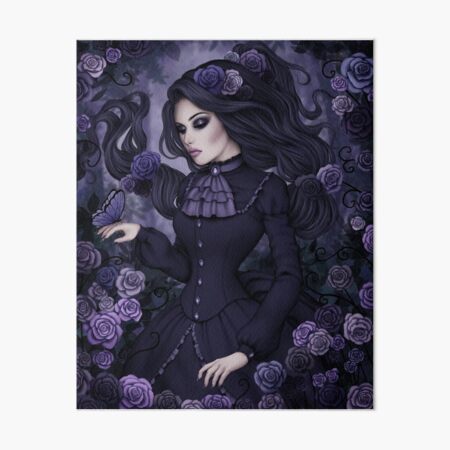 Shadowy Rose Art Board Print