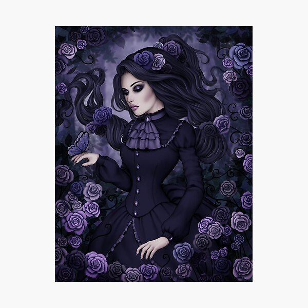 Shadowy Rose Photographic Print