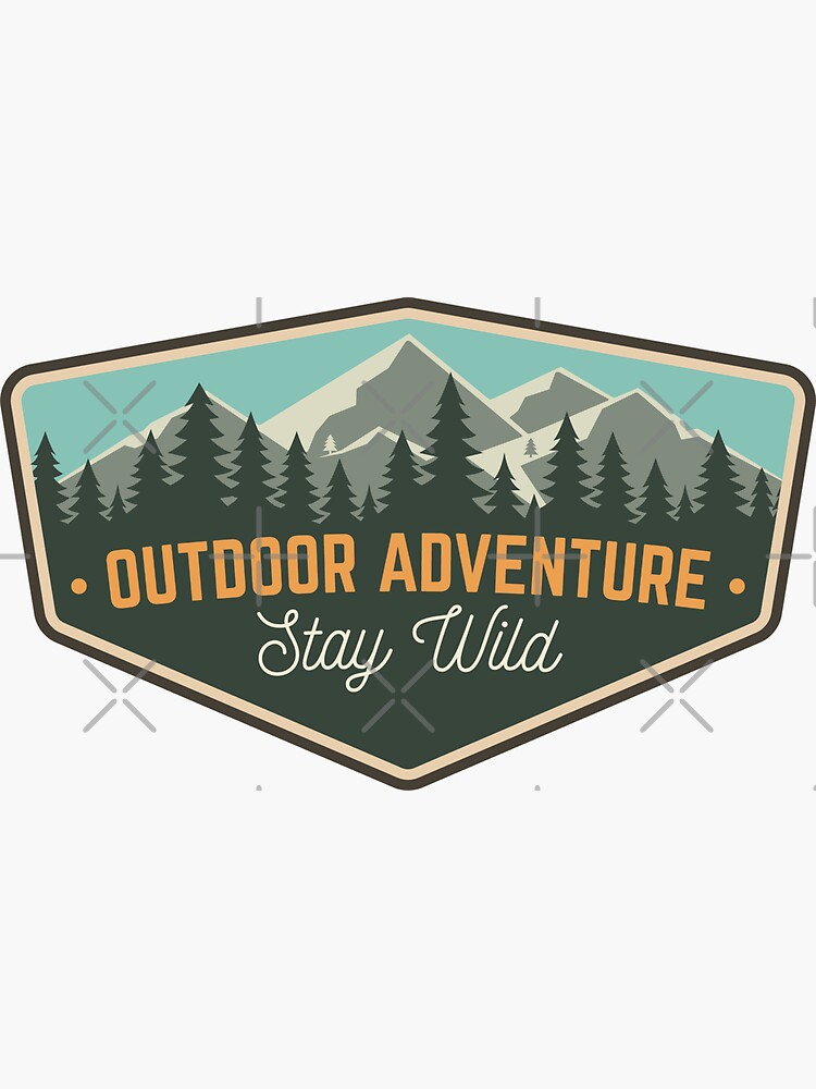 Outdoors Adventure Sticker for Sale by behindurshades
