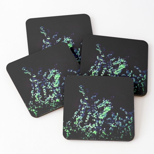 Item preview, abstract blue and green flowers designed and sold by TessAndre.