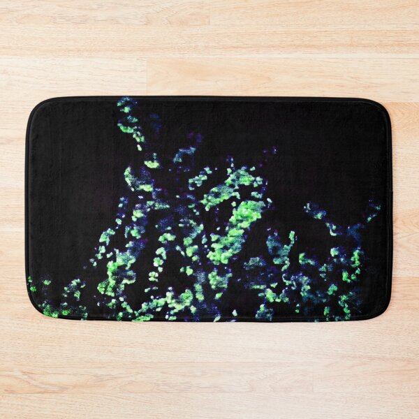 Item preview, abstract blue and green flowers designed and sold by TessAndre.