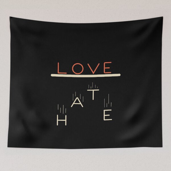 Item preview, Love and Hate designed and sold by KareemoDee.