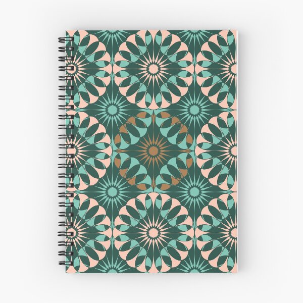 Item preview, Spanish Tile - Entwined - Pink, Bronze, Teal designed and sold by MerryMakewell.