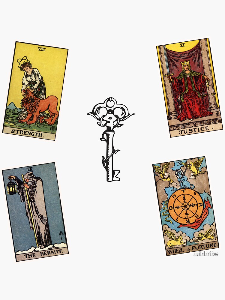 Tarot Sticker Set No. 3 Sticker for Sale by wildtribe