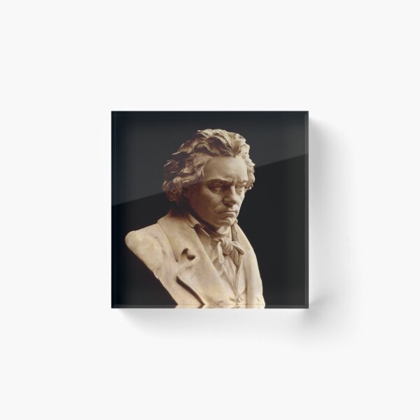 Beethoven bust statue by Hagen Acrylic Block