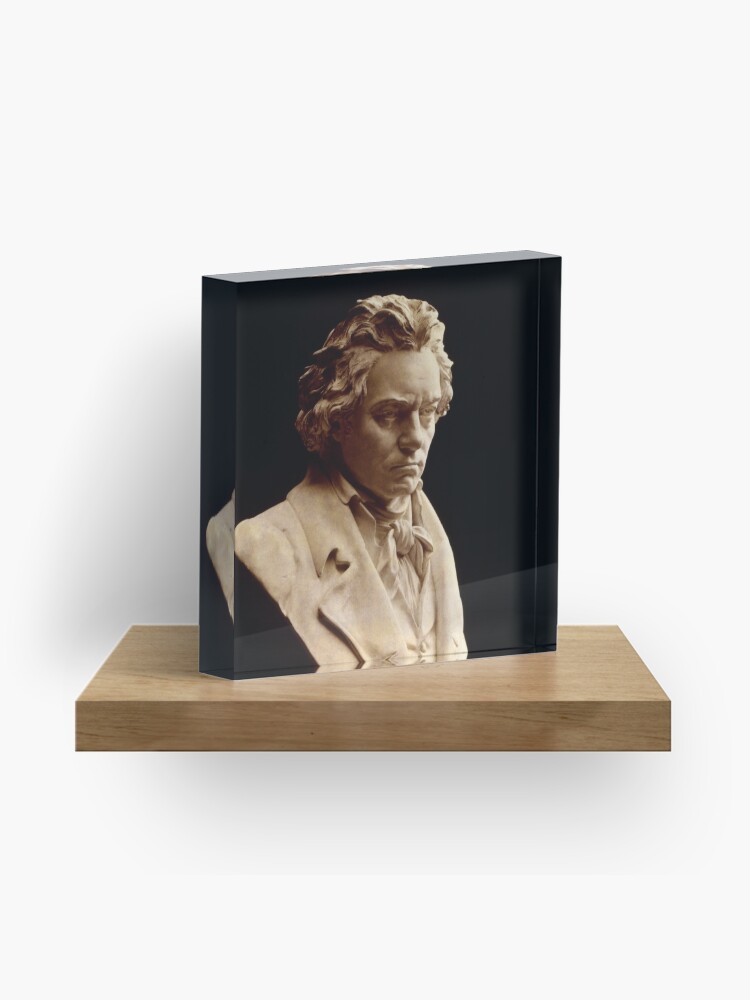 Thumbnail 1 of 5, Acrylic Block, Beethoven bust statue by Hagen designed and sold by PZAndrews.
