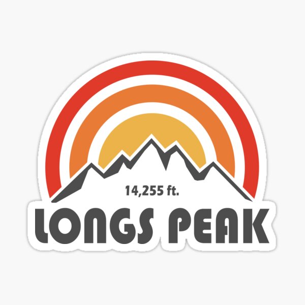 Longs Peak Sticker