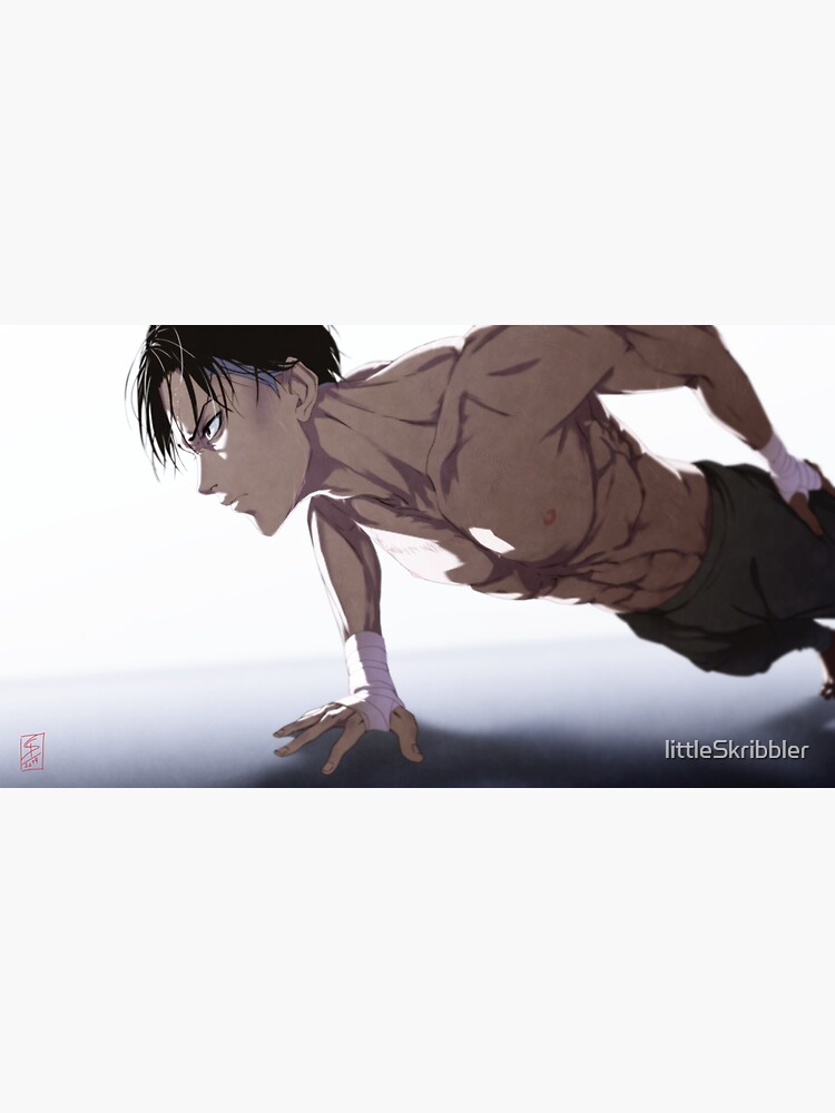 Levi one-handed push-up by littleSkribbler