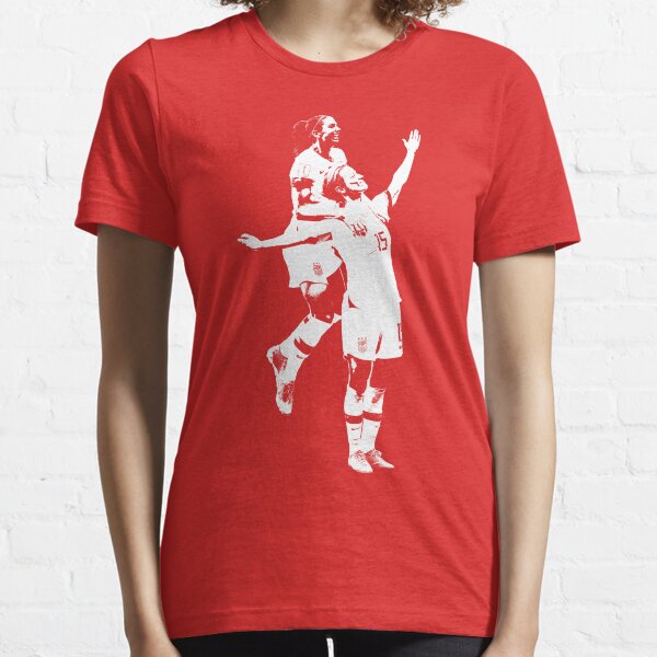 Megan Rapinoe and Alex Morgan Victory Pose - The White Stencil Essential T-Shirt