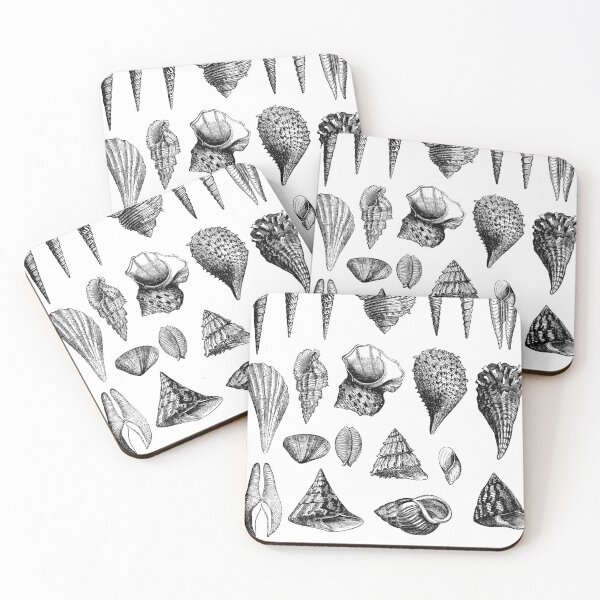 Item preview, Sea shells sea beach illustration designed and sold by rice-shirts.