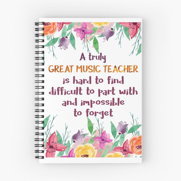 Item preview, Music Teacher Quote Thank you card Gift Idea Music Teacher Farewell gift Leaving Gift Idea designed and sold by tanabe.