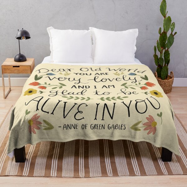 Item preview, Anne of Green Gables "Dear Old World" Quote designed and sold by ohjessmarie.