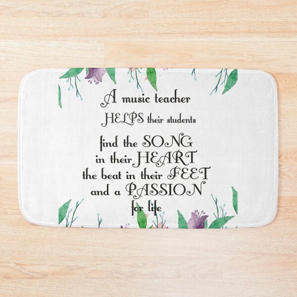 Item preview, Music Teacher Quote Thank you card Farewell gift Leaving Gift Idea Appreciation  designed and sold by tanabe.