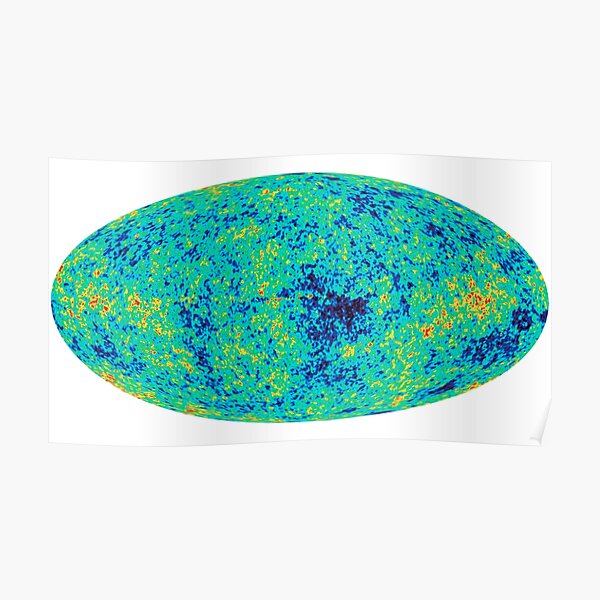 Cosmic microwave background. First detailed "baby picture" of the universe Poster