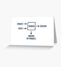 Engineering Sarcasm By-product Greeting Card