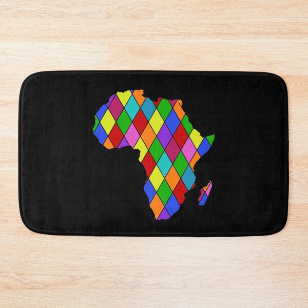 Item preview, African Diamonds Colourful Continent Outline design designed and sold by GetItGiftIt.