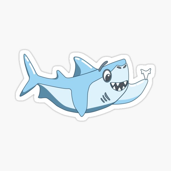 "Baby Shark Looses First Tooth" Sticker for Sale by gillmazur08 | Redbubble